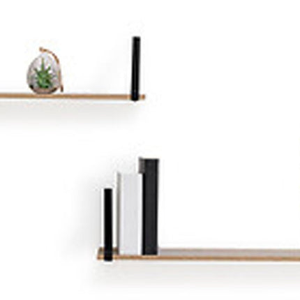 Five Wandplankje Aliaj - zwart/beige - metaal/hout - 58 x 16 x 15 cm