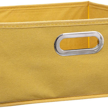 5Five Opbergmand/kastmandje - Donkergrijs - 31 x 31 x 31 cm - 29 liter - Vakkenkast manden - Stof met versterkte bodem - Opvouwbaar
