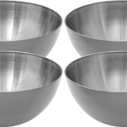 Secret de Gourmet - Slakommetjes/Schaaltjes - Set 4x - RVS - D13 cm