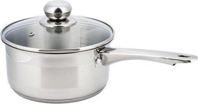 Top choice - Steelpan met deksel - 14 cm - 7 cm diep - 1 liter