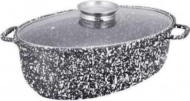 Klausberg KB-7366 Braadpan - met deksel - 8L - Gietijzer