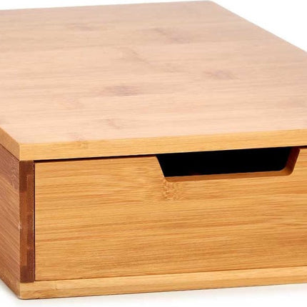 Koffie cup/capsule houder/dispenser lade bamboe hout 30 x 30 x 10 cm - Ladekastje Nespresso/dolce Gusto cups