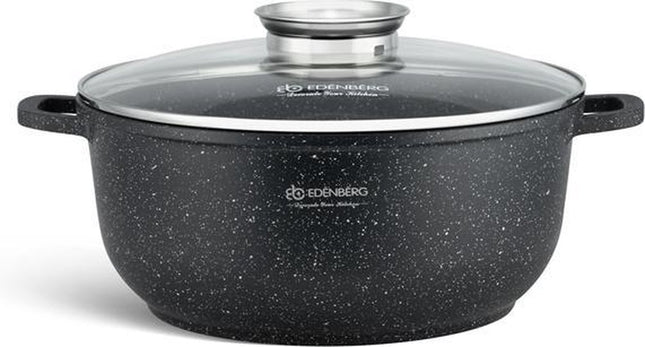 Edënbërg Stonetec Line - Luxe Aluminium Kookpan met Deksel - Ø 22 cm