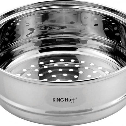 Kinghoff 1535 - Inzet stoompan - Groentestomer - Vleesstomer - Ø22 x 8.5 cm