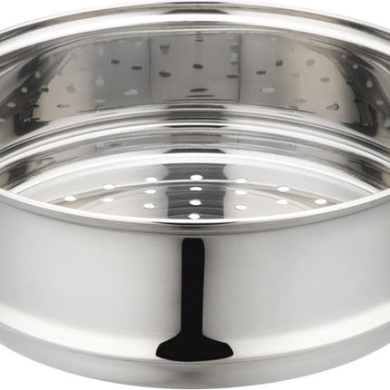 Klausberg 7735 - stoompan - 4 delig - 24 cm - 5 liter - rvs - alle warmtebronnen