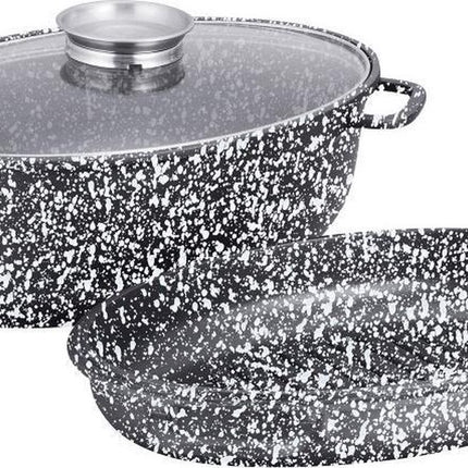 Klausberg KB-7367 Braadpan - met deksel - 8L - gietijzer