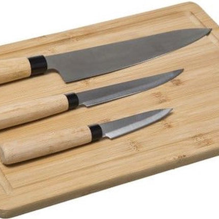 5five - Snijplank met 3 messen - L 35 x B 25 x H 4 cm