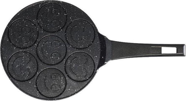 Crêpemaker - pancake pannenkoeken 7 kop x ø 8cm  met figuur - ø26cm
