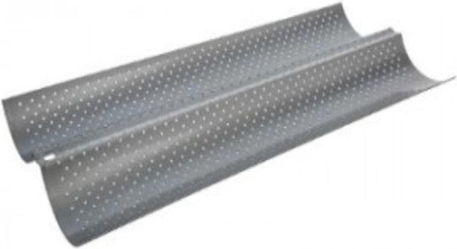 Stokbroodmal 5five Zilverkleurig Aluminium Verchroomd 38 x 16 cm