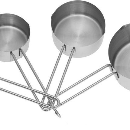 Kinghoff 4025 -Keukenmaatbeker - RVS - Set van 4 stuks - 60/80/125/250 ml
