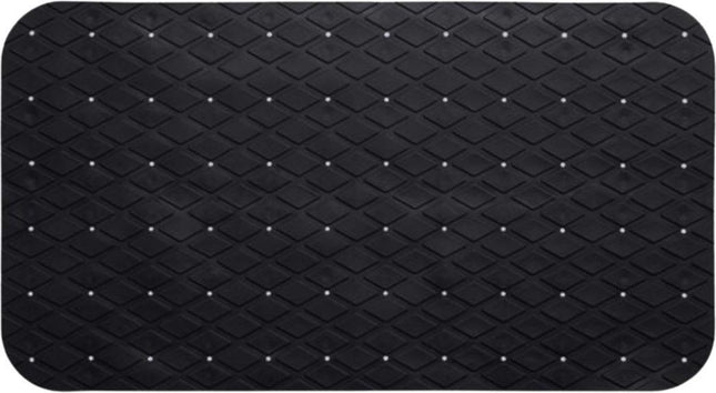 Antislipmat zwart 69x39 cm - Douchemat douche - Badmat antislip bad