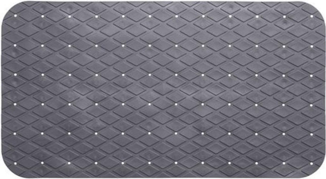 Antislipmat badkamer met zuignappen 70x35cm - Grijs - Bad douche - Antislip badmat kinderen