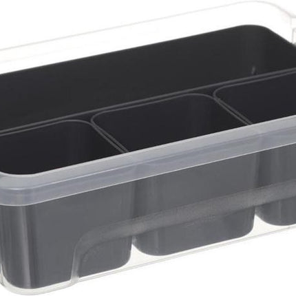 5Five Opslag sorteerbox - 5 vakjes indeling - 30 x 21 x 11 cm - kunststof - opbergdoos - 5000 ml