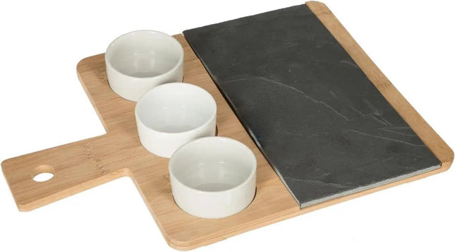 Secret de Gourmet - Serveerplank - Borrelplank - Tapasplank - Amuse-bouche set - Bamboe