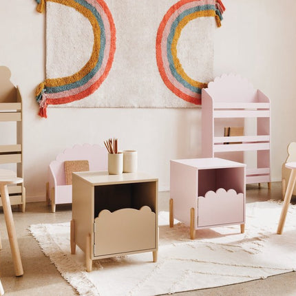 Atmosphera Kids Teddybeer kinderstoel - 26x26x49cm - Beige