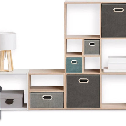 5Five Opbergmand petrol blauw - 15 x 31 x 15 cm (S) - Opvouwbaar