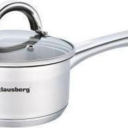 Klausberg 7131 - Steelpan met deksel - sauspan - 12 cm - 0.5 liter