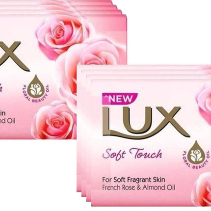 Lux Zeep - Soft Touch - Rozen & Almond Oil - Voordeelverpakking 8 Stuks
