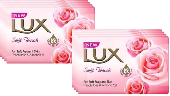 Lux Zeep - Soft Touch - Rozen & Almond Oil - Voordeelverpakking 8 Stuks