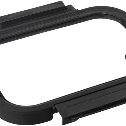 5Five Vershoudbakje met deksel - glas - luchtdicht - met clips - 21 x 17 x 7 cm - 900 ml - zwart/transparant