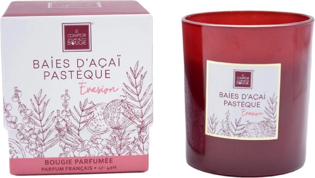 ATMOSPHERA Acai Berries Watermeloen Geurkaars Zoete Geur Sappige Watermeloen Exotische Frisheid Acai Bessen