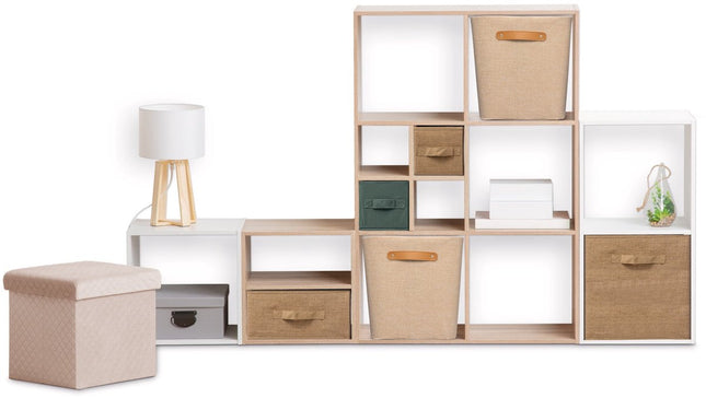 5Five Roundy Opberger - Polyester - 31x31x31cm - Beige