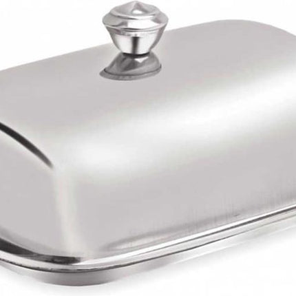 Top Choice - Botervloot met deksel - RVS - Mooie opbergbox voor verse boter - Foodsafe
