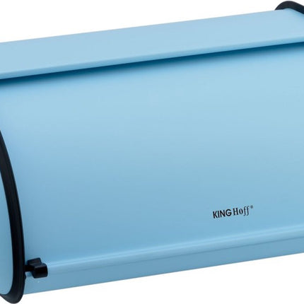 Kinghoff 1757 - Kleine Broodtrommel - RVS - Licht blauw - Retro - 36x24x15 cm