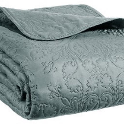 Sprei Arabesque 240 x 260 cm - Mineraalblauw - Met 2 Kussenslopen - Polyester - Bedsprei - Beddensprei -