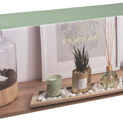 Atmosphera Geurset SECRET GARDEN kaars en diffuser met stokjes
