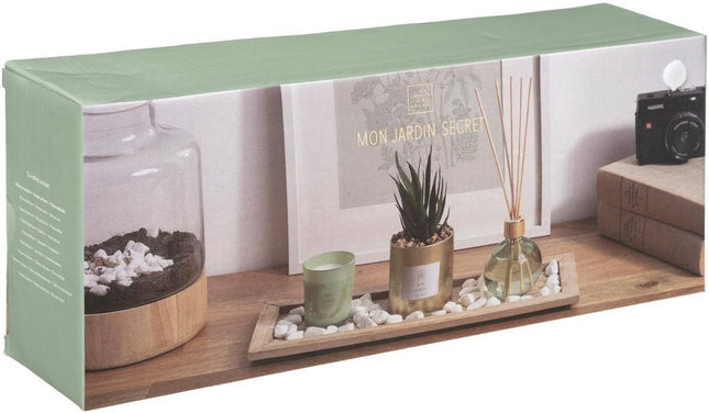 Atmosphera Geurset SECRET GARDEN kaars en diffuser met stokjes
