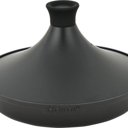 Tajine Saffron 30 cm - Non-stick - PFOA free- Geschikt voor Alle Kookplaten - zwart incl. ovenwanten en vilt