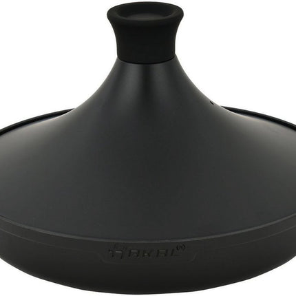 Tajine Saffron 30 cm - Non-stick - PFOA free- Geschikt voor Alle Kookplaten - Shining Black - incl. ovenwanten en vilt