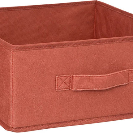 5Five Opbergmand/kastmandje - Bordeaux rood - 31 x 31 x 31 cm - 29 liter - Vakkenkast manden - Stof met versterkte bodem - Opvouwbaar