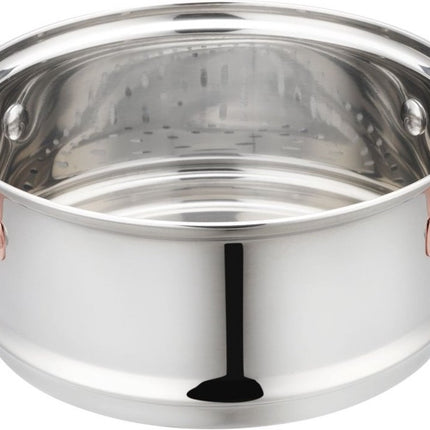 Klausberg 7725 - stoompan - 3 delig - 18cm - rvs - alle warmtebronnen