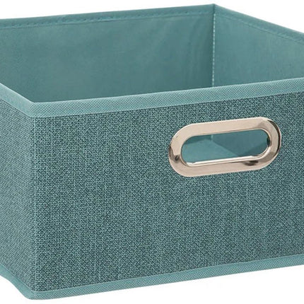 5Five Opbergmand petrol blauw - 31 x 31 x 15 cm (M) - Opvouwbaar