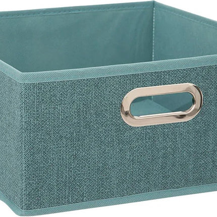 5Five Opbergmand petrol blauw - 15 x 31 x 15 cm (S) - Opvouwbaar