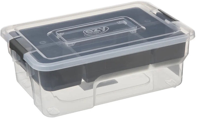 5Five Opslag sorteerbox - 5 vakjes indeling - 30 x 21 x 11 cm - kunststof - opbergdoos - 5000 ml