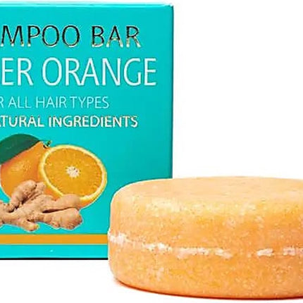 Natuurlijke shampoo bar gember sinaasappel