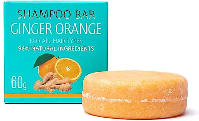 Natuurlijke shampoo bar gember sinaasappel