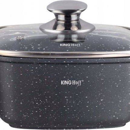 Kinghoff 1603 - Braadpan - vierkant - 24 cm- 4.5 liter