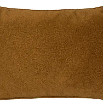 Atmosphera Bank/sierkussens huiskamer Sophia - 30 x 50 cm - Goud/bruin - polyester - met rits
