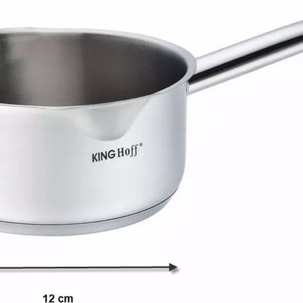 Kinghoff 1123 steelpan - Ø12 cm - rvs - alle warmtebronnen