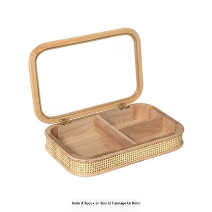 Juwelen box rotan 28cm - Sieraden opberger