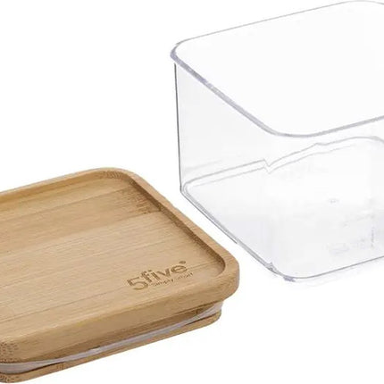 5Five - Keuken voorraadpot - Berlino - kunststof/bamboe - 500 ml