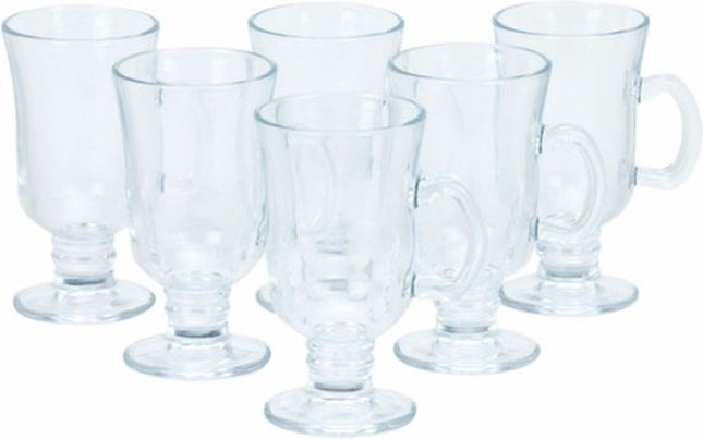Latte Macchiato Glazenset 6-delig - 250ml - Irish Koffie Glazenset