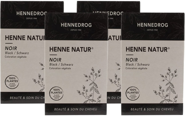 Henne Natur Black 100% Plantaardige Henna Haarverf Zonder PPD, PTD, Ammonia, Ammoniak, Peroxide, Waterstofperoxide etc. 90g