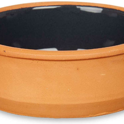 La Dehesa - Set 6x tapas/creme brulee schaaltjes terracotta/zwart 12cm