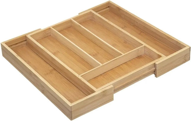 Bestekbak/keuken organizer - uitschuifbaar - 4 tot 6-vaks - 35 x 25 cm