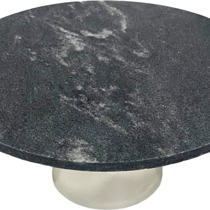 Ronde Cake Stand plateau Marble Cake Display Ø 30 cm-zwart